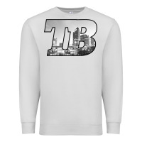 Dove Grey TB Tampa Bay City Skyline of Tampa Bay, Florida Premium Sweatshirt - longCreatives