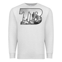 Oatmeal Heather TB Tampa Bay City Skyline of Tampa Bay, Florida Premium Sweatshirt - longCreatives