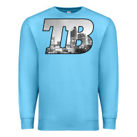 Ocean Blue TB Tampa Bay City Skyline of Tampa Bay, Florida Premium Sweatshirt - longCreatives