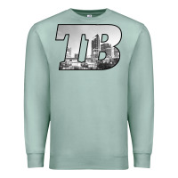 Seafoam TB Tampa Bay City Skyline of Tampa Bay, Florida Premium Sweatshirt - longCreatives