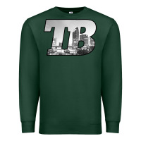Sports Green TB Tampa Bay City Skyline of Tampa Bay, Florida Premium Sweatshirt - longCreatives