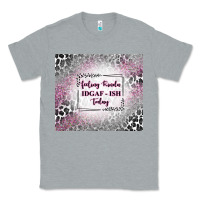Heather Grey feeling kinda idgaf ish today with leopard Classic Tee - TumblerDesignByShophia