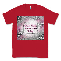 Red feeling kinda idgaf ish today with leopard Classic Tee - TumblerDesignByShophia