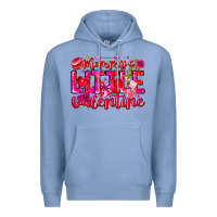 Colony Blue Mommy's Little Valentine Premium Hoodie - CowhideDigitalArt