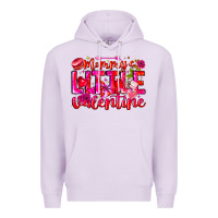 Lilac Mommy's Little Valentine Premium Hoodie - CowhideDigitalArt