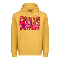Mustard Mommy's Little Valentine Premium Hoodie - CowhideDigitalArt