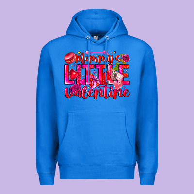 Mommy's Little Valentine Premium Hoodie Designed By Cowhidedigitalart