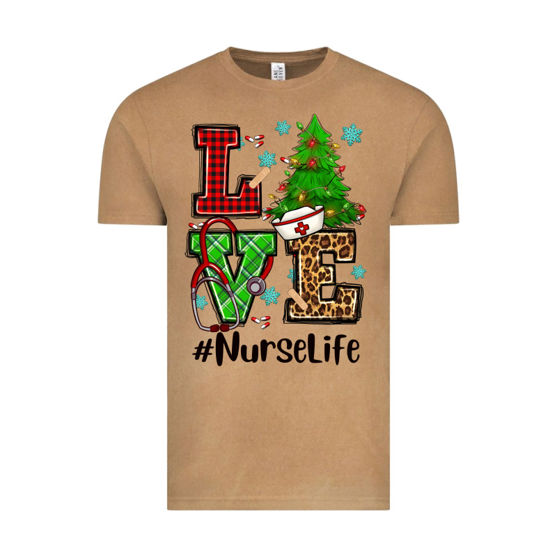 Love Nurse Life Christmas Vintage Tee by CowGirlArtShop | Teevron