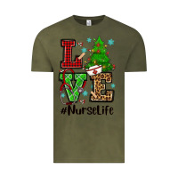 Vintage Olive love nurse life christmas Vintage Tee - CowGirlArtShop