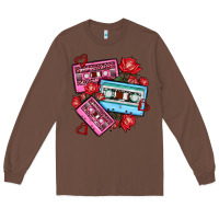 Chestnut valentines day casette olivia Long Sleeve Tee - OliviaCreatesArt