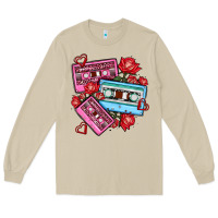 Mushroom valentines day casette olivia Long Sleeve Tee - OliviaCreatesArt