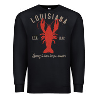 Black Louisiana Crawfish T Laissez le bon temps rouler Premium Sweatshirt - longCreatives