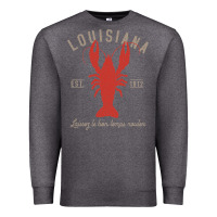 Charcoal Heather Louisiana Crawfish T Laissez le bon temps rouler Premium Sweatshirt - longCreatives