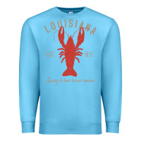 Ocean Blue Louisiana Crawfish T Laissez le bon temps rouler Premium Sweatshirt - longCreatives