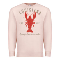 Pale Pink Louisiana Crawfish T Laissez le bon temps rouler Premium Sweatshirt - longCreatives