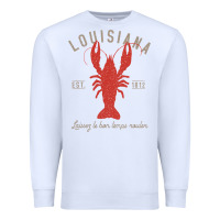White Louisiana Crawfish T Laissez le bon temps rouler Premium Sweatshirt - longCreatives