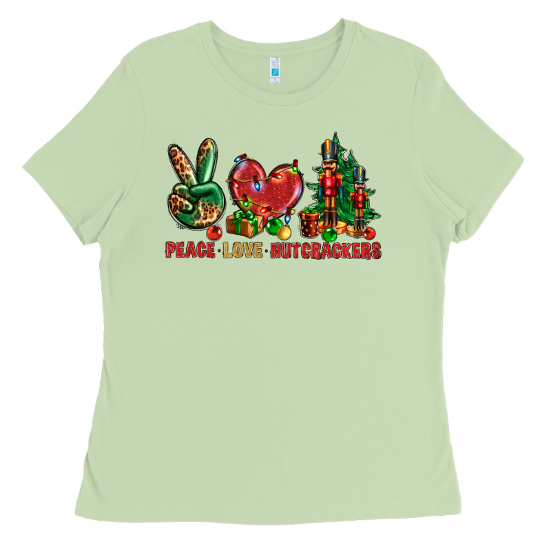 Peace Love Nutcrackers Ladies Tee by NancyCooperArtShop | Teevron