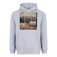 Heather Grey Twin Peaks City Limits Welcome Sign Vintage Heavyweight Hoodie - longCreatives