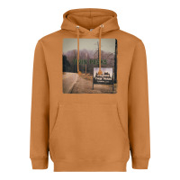 Meerkat Twin Peaks City Limits Welcome Sign Vintage Heavyweight Hoodie - longCreatives