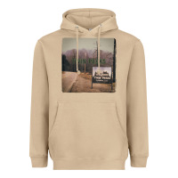 Mushroom Twin Peaks City Limits Welcome Sign Vintage Heavyweight Hoodie - longCreatives