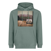 Sage Twin Peaks City Limits Welcome Sign Vintage Heavyweight Hoodie - longCreatives