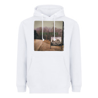White Twin Peaks City Limits Welcome Sign Vintage Heavyweight Hoodie - longCreatives