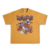 Peanut Butter sky j mauve sneaker girl afro woman Urban Heavy Tee - RanaPortraitStore