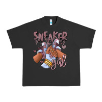 Pigment Black sky j mauve sneaker girl afro woman Urban Heavy Tee - RanaPortraitStore