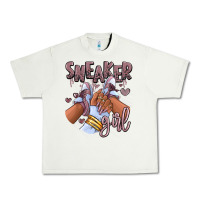 Pistachio sky j mauve sneaker girl afro woman Urban Heavy Tee - RanaPortraitStore