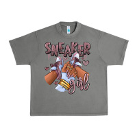 Tornado sky j mauve sneaker girl afro woman Urban Heavy Tee - RanaPortraitStore