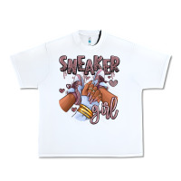 White sky j mauve sneaker girl afro woman Urban Heavy Tee - RanaPortraitStore