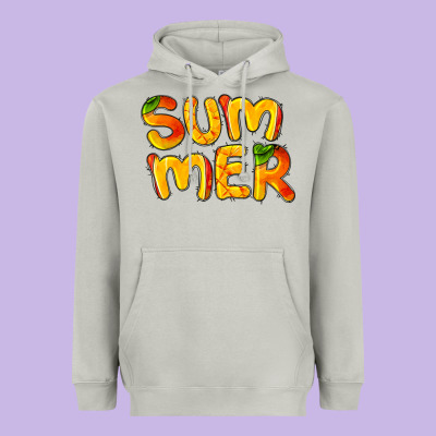 Summer Mango Heavyweight Hoodie Designed By Barkaloodesign