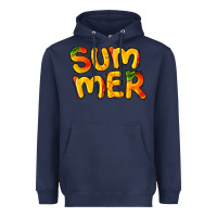 Navy summer mango Heavyweight Hoodie - BarkalooDesign