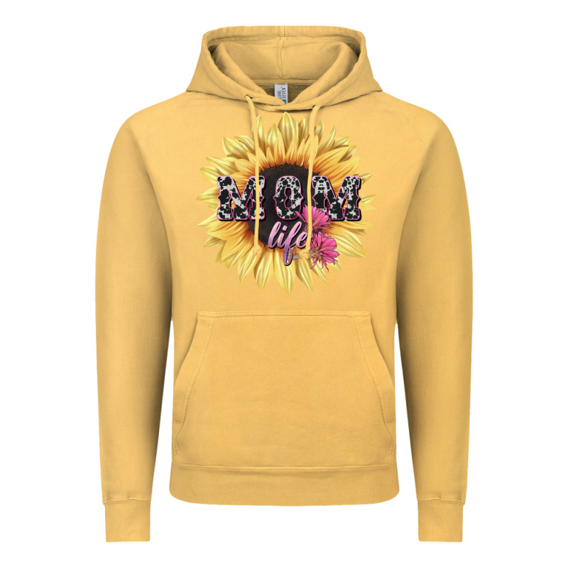Mom Life Sunflower Mother's Day Vintage Hoodie by HowdyJamesFarm | Teevron