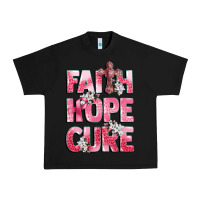 Black faith hope cure breast cancer Urban Heavy Tee - CowGirlArtShop