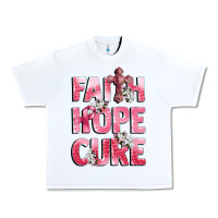 White faith hope cure breast cancer Urban Heavy Tee - CowGirlArtShop