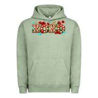 Pigment Oil Green xoxo roses and keys Urban Hoodie - AdoDesignShop