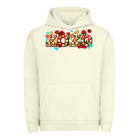 Pigment Pistachio xoxo roses and keys Urban Hoodie - AdoDesignShop