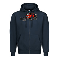 Navy snowcat Zipper Hoodie - Artiststas