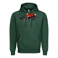 Sports Green snowcat Zipper Hoodie - Artiststas