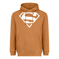 Meerkat Supergirl White & Pink Shield Heavyweight Hoodie - longCreatives