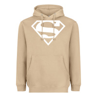 Mushroom Supergirl White & Pink Shield Heavyweight Hoodie - longCreatives