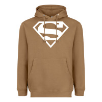 Toasted Coconut Supergirl White & Pink Shield Heavyweight Hoodie - longCreatives