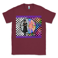 Burgundy gothic girl horror family Classic Tee - TumblerDesignByShophia