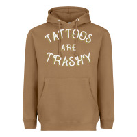 Toasted Coconut Tattoos Are Trashy Funny Sarcastic Tattoo Gift Heavyweight Hoodie - longCreatives