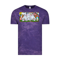 Cloud Purple Easter Bunnies Vintage Tee - RanaPortraitStore