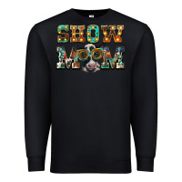 Black show mom baby cow Premium Sweatshirt - BarkalooDesign