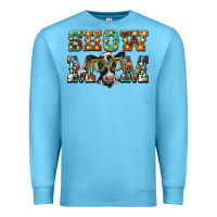 Ocean Blue show mom baby cow Premium Sweatshirt - BarkalooDesign