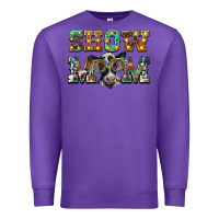 Purple show mom baby cow Premium Sweatshirt - BarkalooDesign