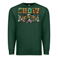 Sports Green show mom baby cow Premium Sweatshirt - BarkalooDesign